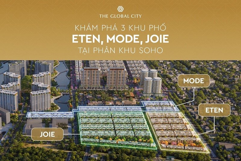 Eten, Mode, Joie: Có gì đặc biệt ở phân khu soho tại The Global City