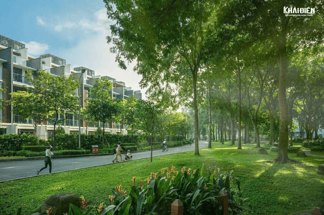 Mảng xanh tại khu dân cư của The Glen