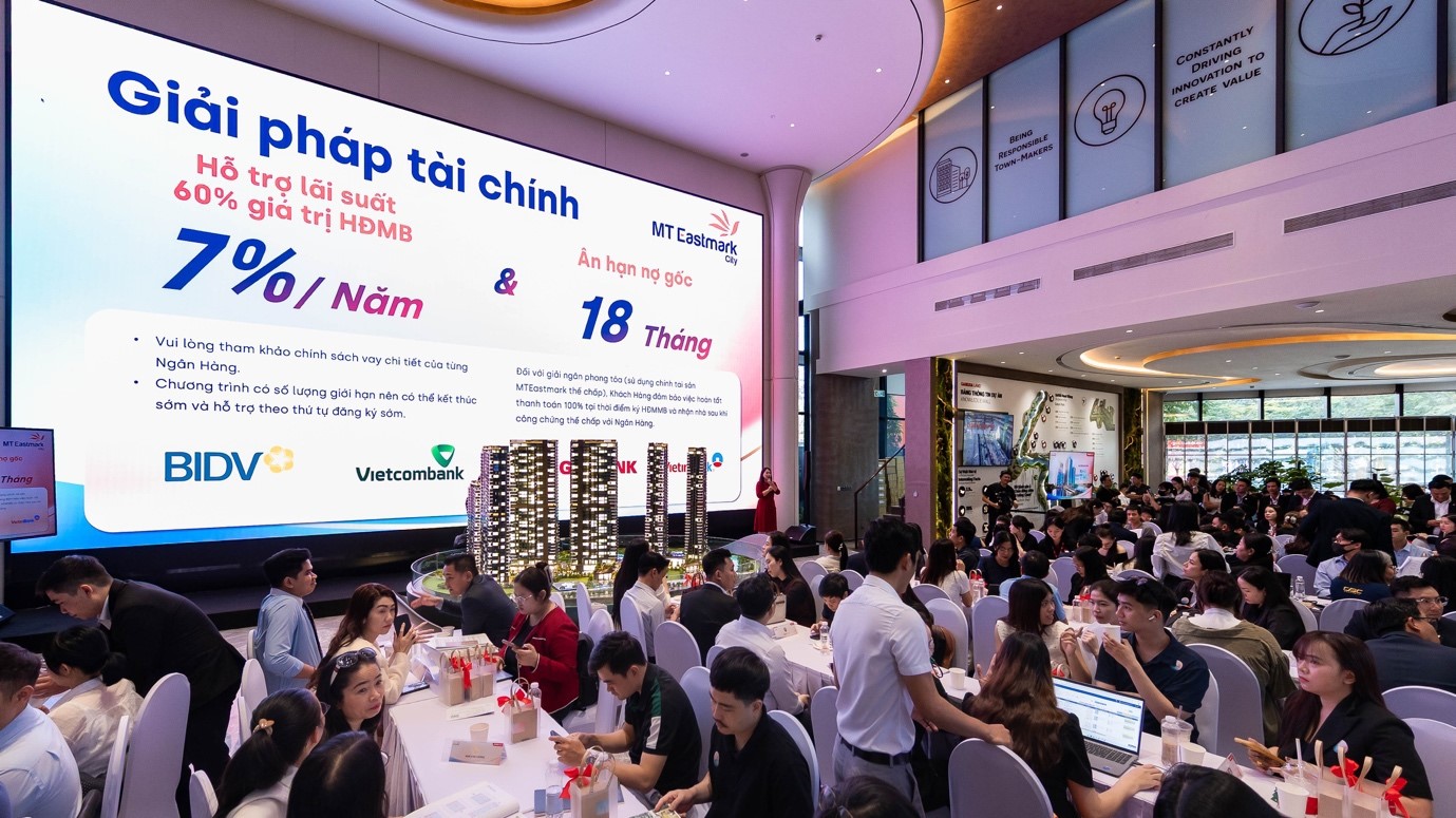 Chủ đầu tư giới thiệu các giải pháp tài chính ưu việt, đồng hành cùng khách hàng "mở khóa" tổ ấm lý tưởng